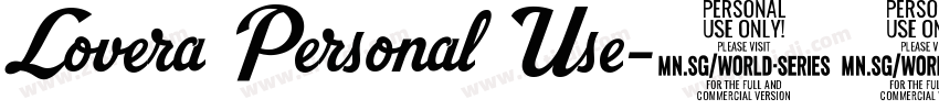 Lovera Personal Use字体转换